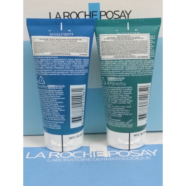 Sữa rửa mặt làm sạch cho da dầu nhạy cảm La Roche Posay Effaclar Gel 50ml
