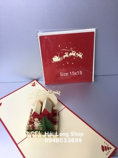 Khung Cảnh Giáng Sinh 1 - Noel - Thiệp 3D