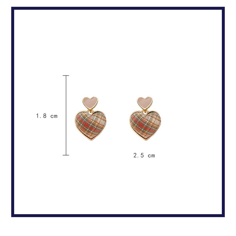 Bông Tai Hình Trái Tim Bằng Vải Thời Trang 2022 Dành Cho Nữ
