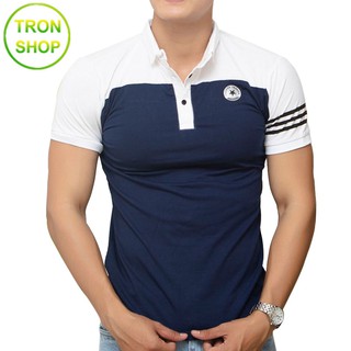 Áo thun nam TS203 [ Nhập TRONSHOP1 giảm 10% ] cổ bẻ vải đẹp Tronshop chuyên áo thun