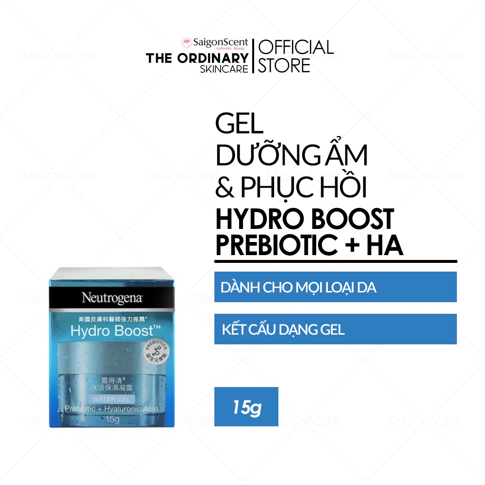 [HÀNG CTY] Kem dưỡng ẩm Neutrogena Hydro Boost / Water Gel Prebiotic + Hyaluronic Acid ( 15g )