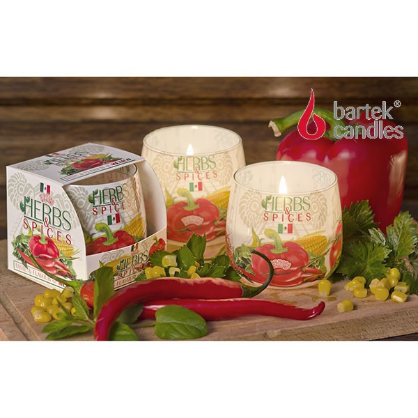 Ly nến thơm Bartek Candles BAT0635 Herb &amp; Spices 100g (Hương thảo mộc)