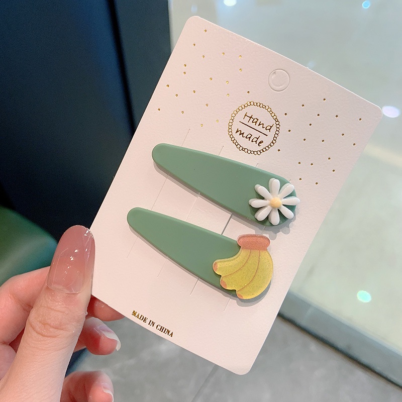 Set 10 Kẹp Tóc Hình Trái Cây Dễ Thương Cho Bé Gái