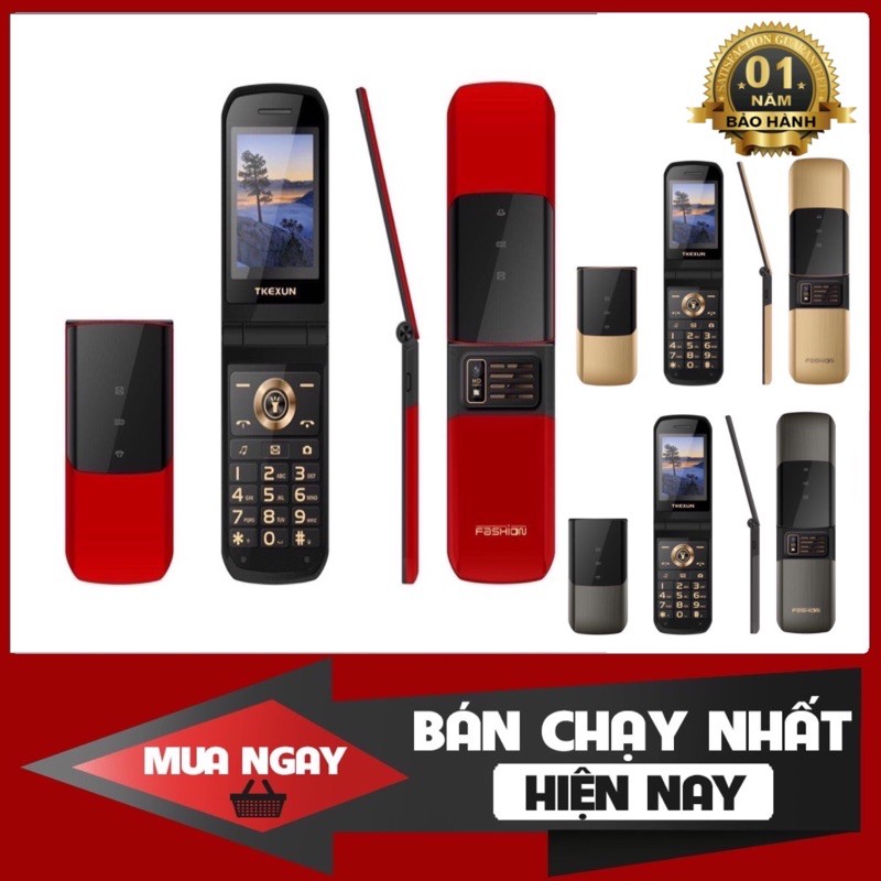 Điện thoại TKEXUN 2720 Nắp Gập Kim Loại | BigBuy360 - bigbuy360.vn