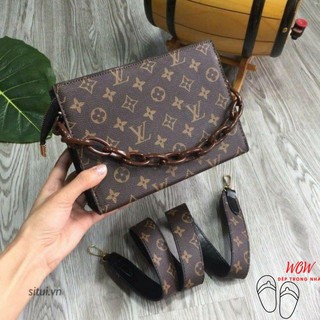 [HOT TREND] Túi Xách Đeo Chéo LV Dây Xích Dáng Vuông Thời Trang Mới 2020