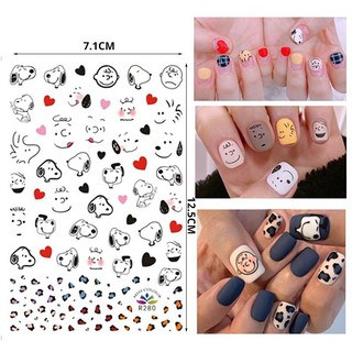 Sticker dán móng hoạt hình dễ thương