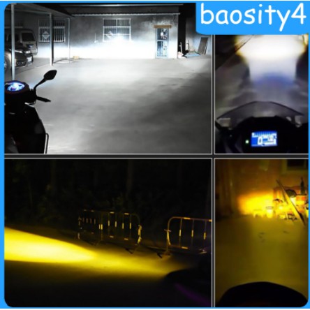 Bóng Đèn Pha cos LED Xe hơi ô tô chân H4 H6 3000k 6000k 30w bi gương cầu cắt sáng màu trắng vàng chiếu xa gần Mô Tô máy