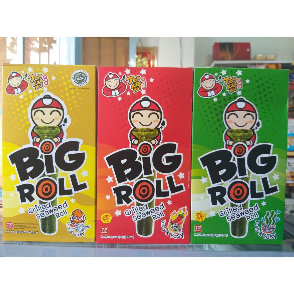 Snack rong biển cuộn Big Roll Thái Lan Nhiều Vị