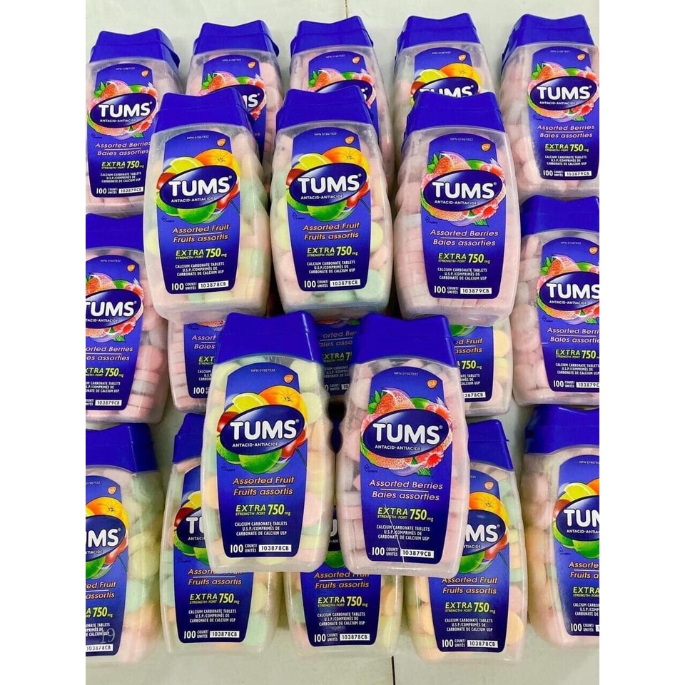 Viên ngậm TUMS Extra Strength 750 của Mỹ 100 viên