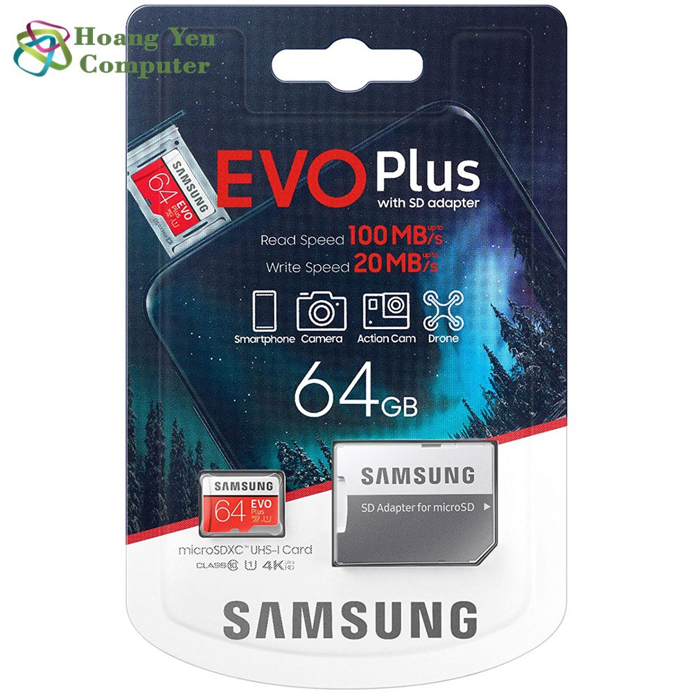 [Bh 5 Năm] Thẻ Nhớ Micro Sdxc Samsung Evo Plus 64Gb Class 10 U1 Chính Hãng | BigBuy360 - bigbuy360.vn