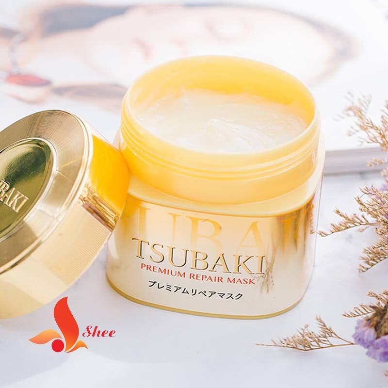 Bộ đôi gội xả Phục hồi ngăn rụng tóc Premium Repair Tsubaki 490ml/chai