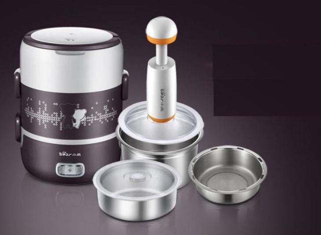 HỘP CƠM CẮM ĐIỆN 3 TẦNG HÚT CHÂN KHÔNG BEAR | BigBuy360 - bigbuy360.vn