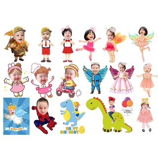 Nhận Đặt gấp_Hình CHIBI 20cm 30cm_ để bàn trang trí sinh nhật cho bé
