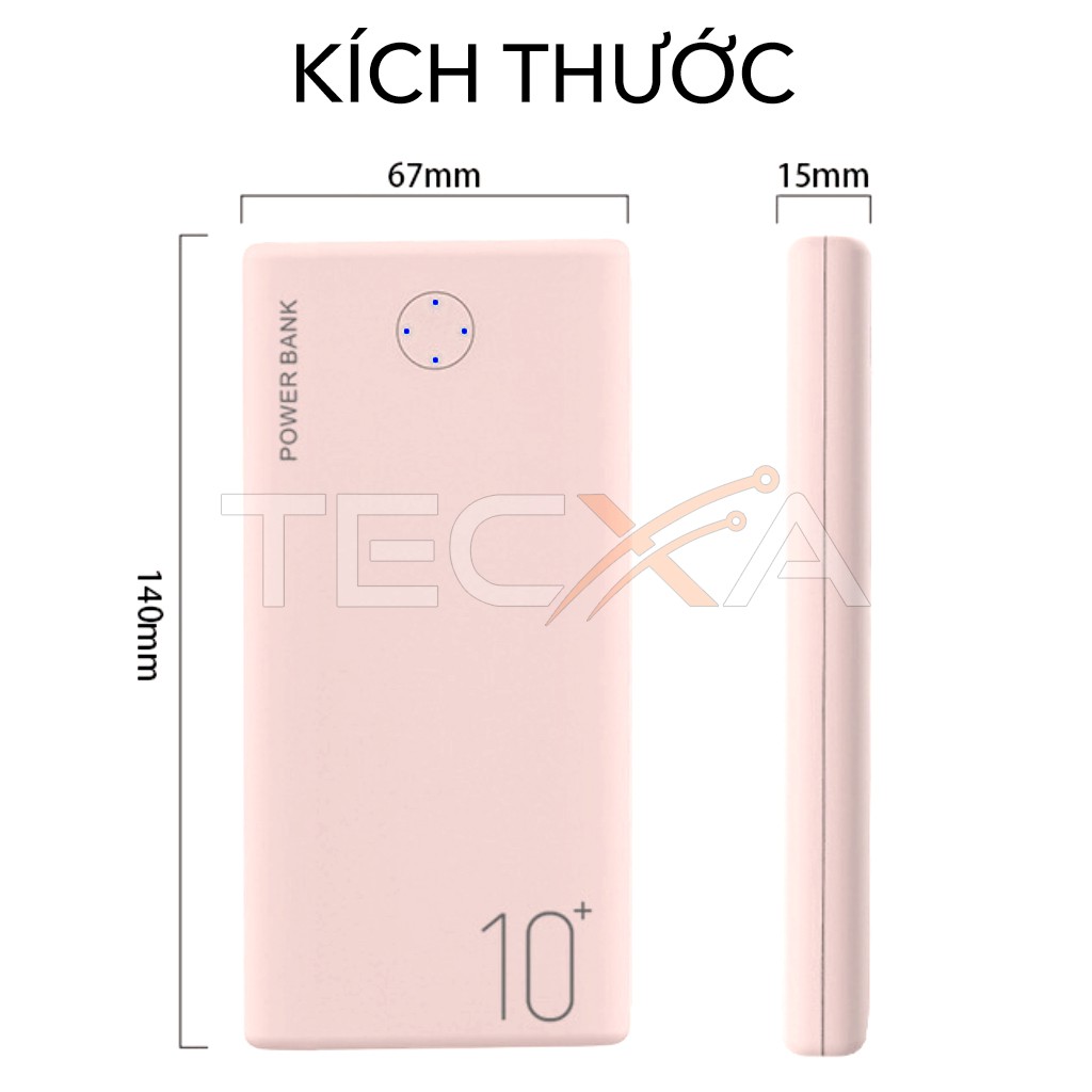 Sạc dự phòng WOGK 10000mAh, Pin dự phòng sạc nhanh chính hãng