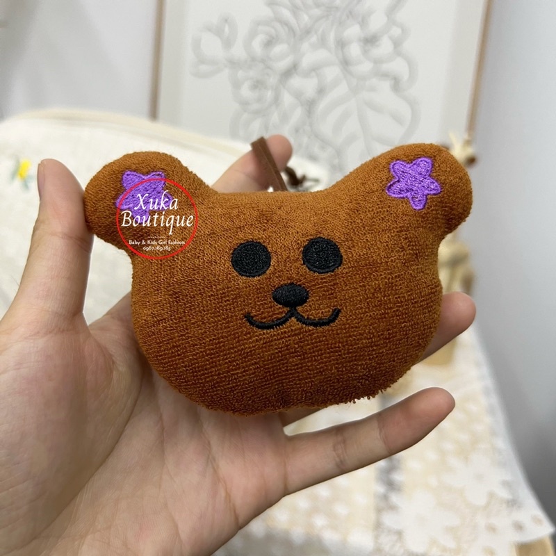 Name Tag Gấu Treo Cặp Cho Bé / Móc Treo Túi Đi Học Cho Bé