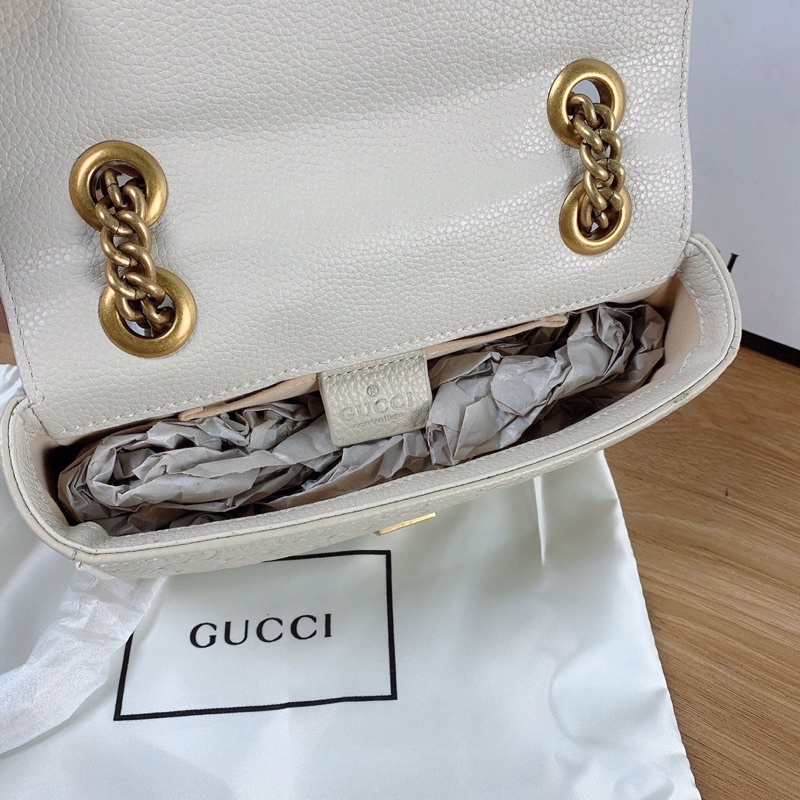 Túi xách Gucci Marmont màu trắng size 22cm