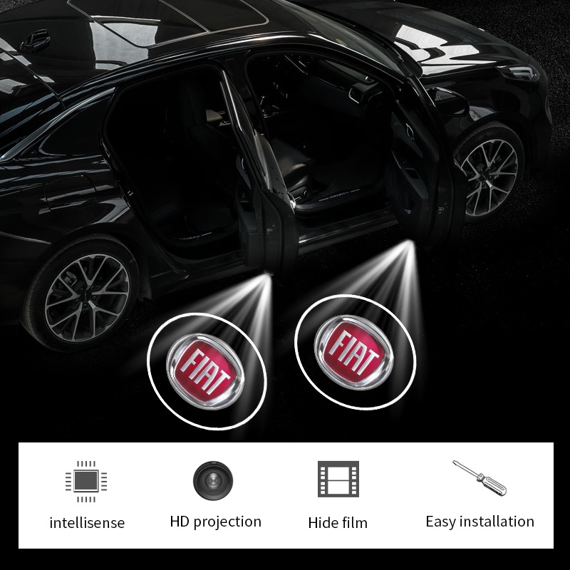 1 Đèn LED Chiếu Logo Gắn Cửa Xe Hơi Cho Opel Nissan Suzuki