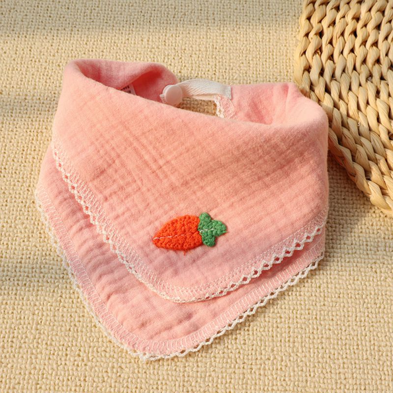 Yếm Ăn Chất Liệu Cotton Thiết Kế Dễ Thương Dành Cho Trẻ Nhỏ Mới Sinh