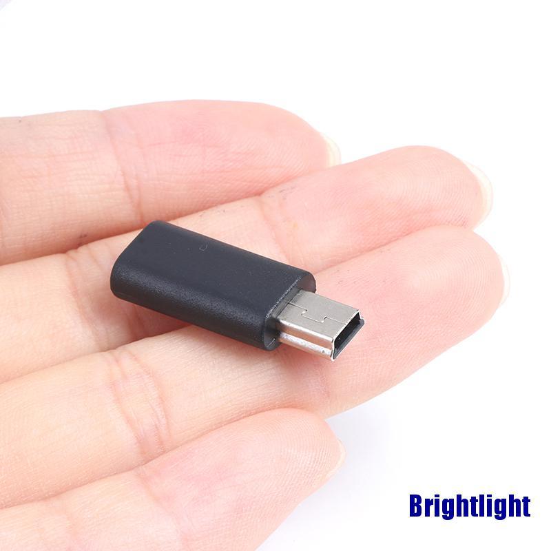 Đầu Chuyển Đổi Micro Usb Female Sang Mini Usb Male Màu Đen