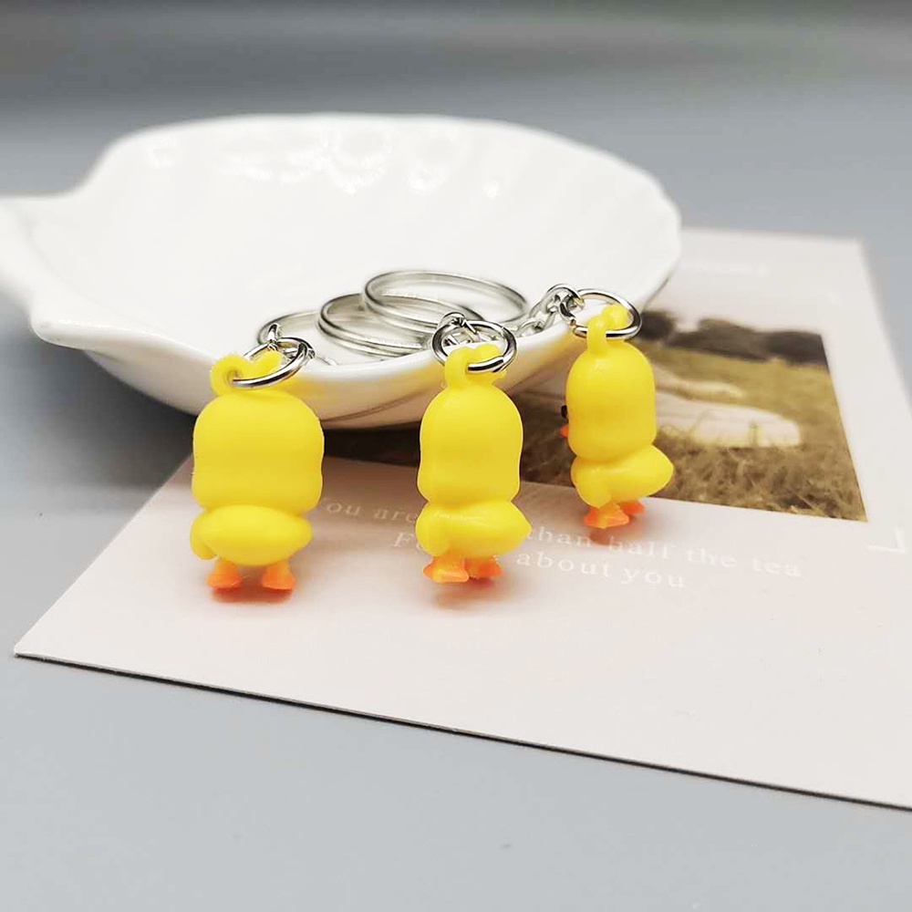 Set 5 móc khóa hình vịt con mini dễ thương