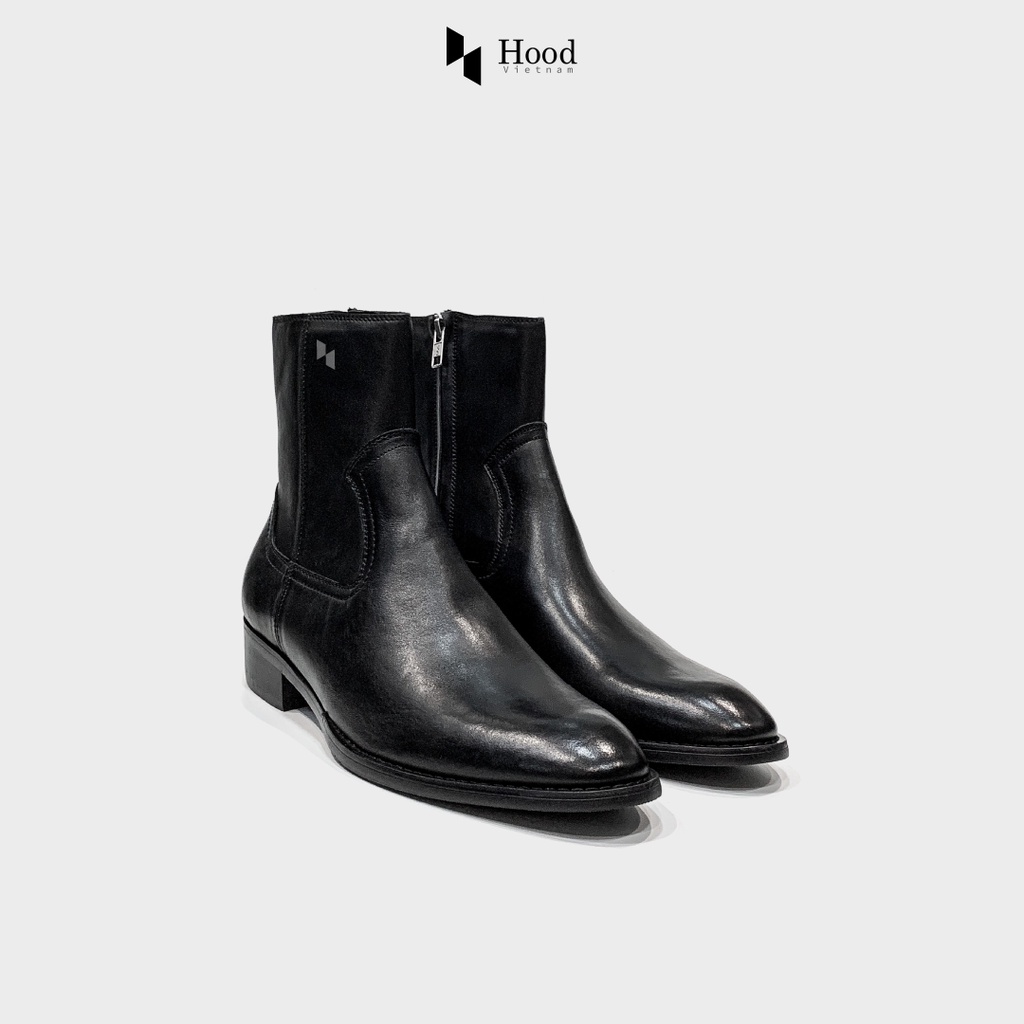 Giày Zip Boot khóa chéo - 100% da bò cao cấp - Khóa INOX chống gỉ - Bảo hành 12 tháng #thehood