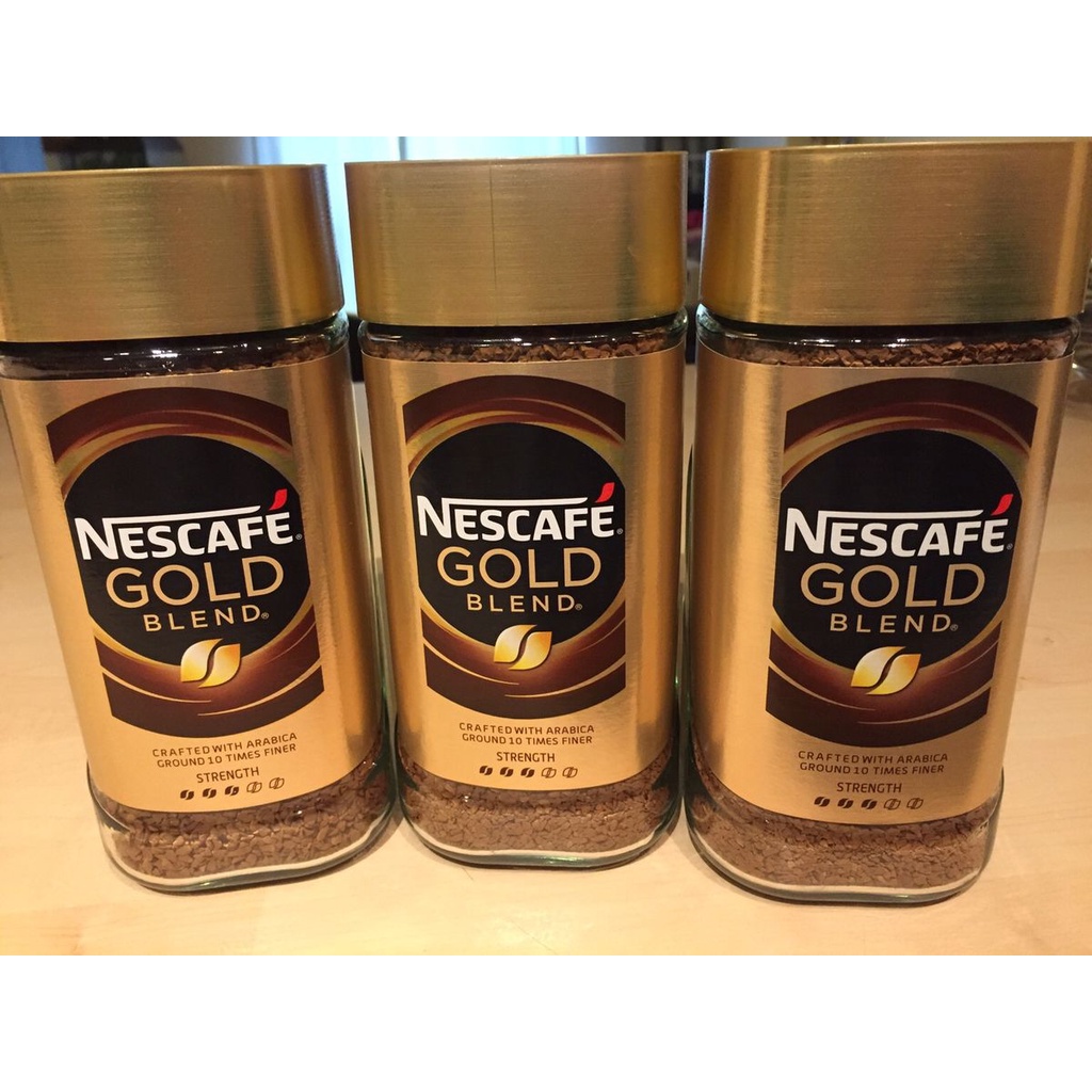 [1 HŨ] Cà Phê Hòa Tan Nguyên Chất Nescafe Gold Blend Hũ 200g và 100g - Nhập Khẩu EU