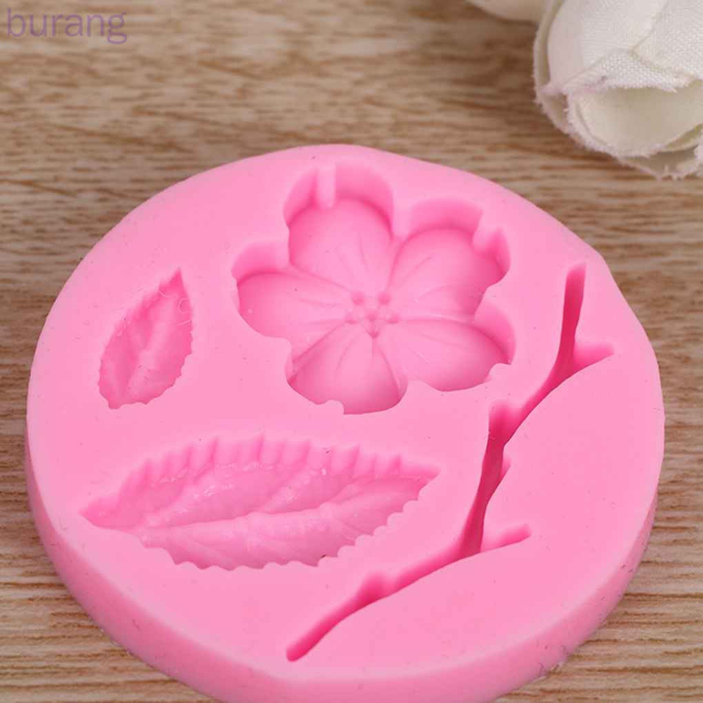 HANDMADE Khuôn Silicon Làm Bánh Đa Năng Tiện Dụng Hình Hoa Đào Xinh Xắn