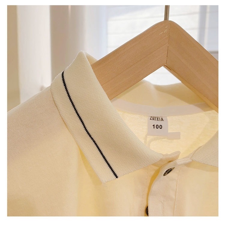 Bộ Áo Thun Polo Ngắn Tay + Quần Short Thoáng Khí Thời Trang Cho Bé