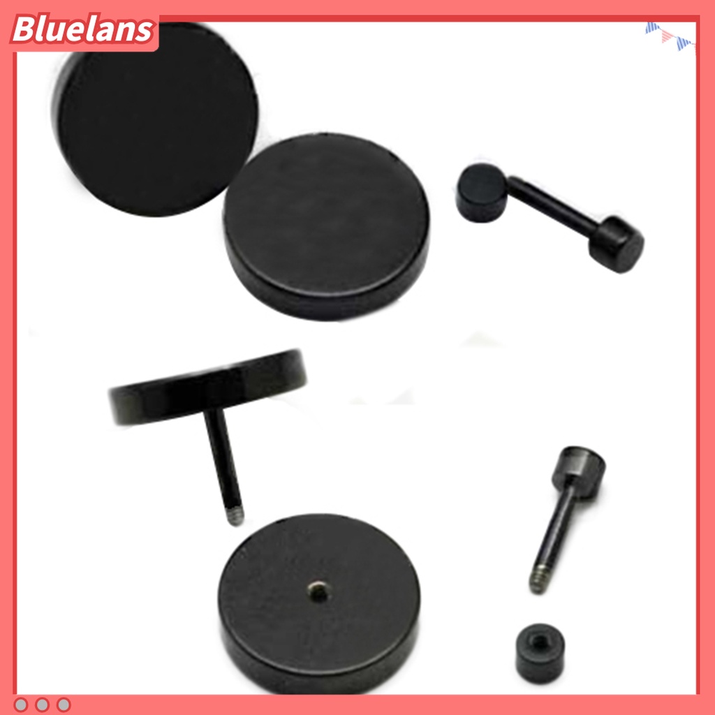 Cặp khuyên tai thép không gỉ thiết kế hình đinh tròn cá tính trẻ trung dành cho nam