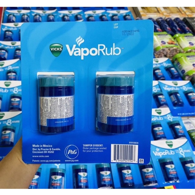 Dầu bôi ấm ngực Vicks VapoRub, hũ 100g của Mỹ - HÀNG CHÍNH HÃNG