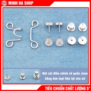 Nút Cài Đinh, Khuy Cài Điều Chỉnh Lưng Quần Jean - Nút Gài Đinh Điều Chỉnh Lưng Quần Rộng cho nữ siêu tiện lợi