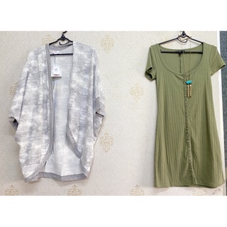 Đầm xanh rêu f21 vnxk