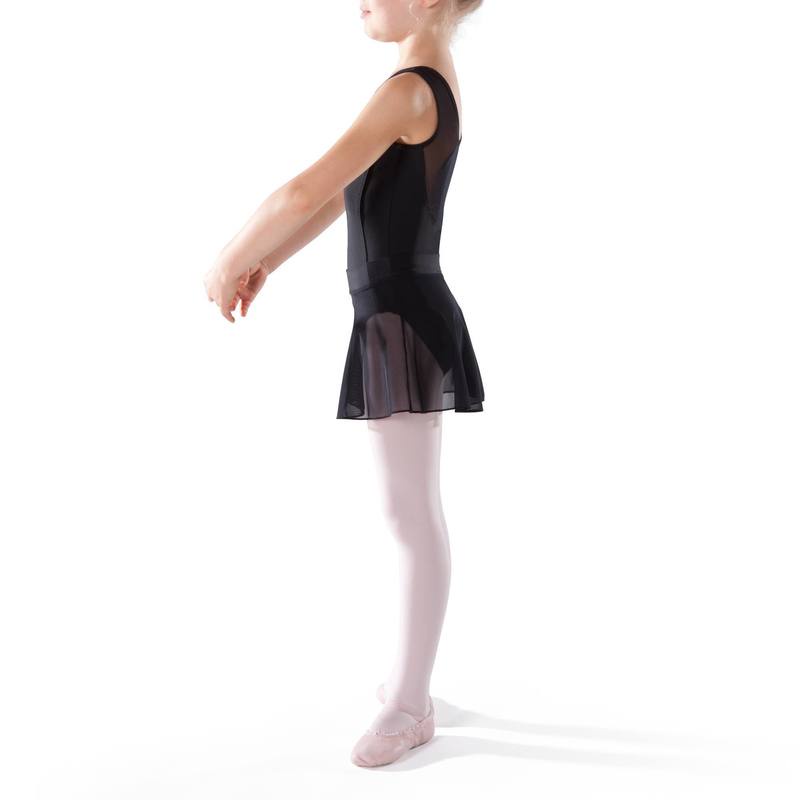 Váy ballet vải voan cho bé gái Decathlon Starever màu đen size 4 Tuổi