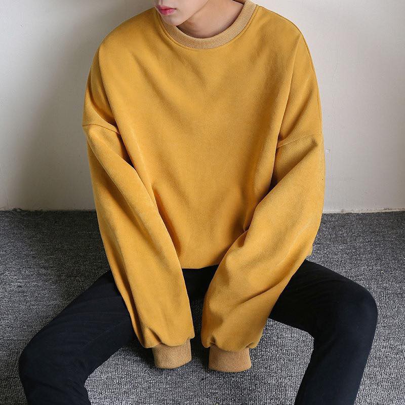 Áo Sweater nỉ bông dáng siêu rộng phong cách ulzzang hot 2020 | BigBuy360 - bigbuy360.vn