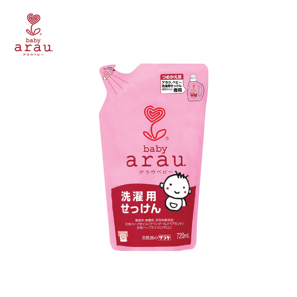 Nước giặt đồ trẻ em Arau Baby dạng túi 720ml