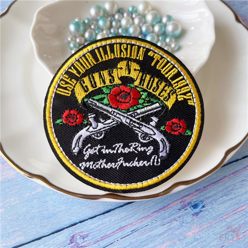 ♚ Miếng Dán Ủi Thêu Hình Ban Nhạc Rock/ Rock/ Rock Công Nghiệp/ Nặng ♚ 1 Miếng Ủi Thêu Hình Người Hâm Mộ