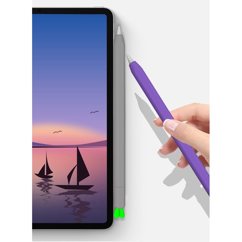 Bao Ốp Silicon Cà Rốt Bảo Vệ Cho Bút Apple Pencil 2
