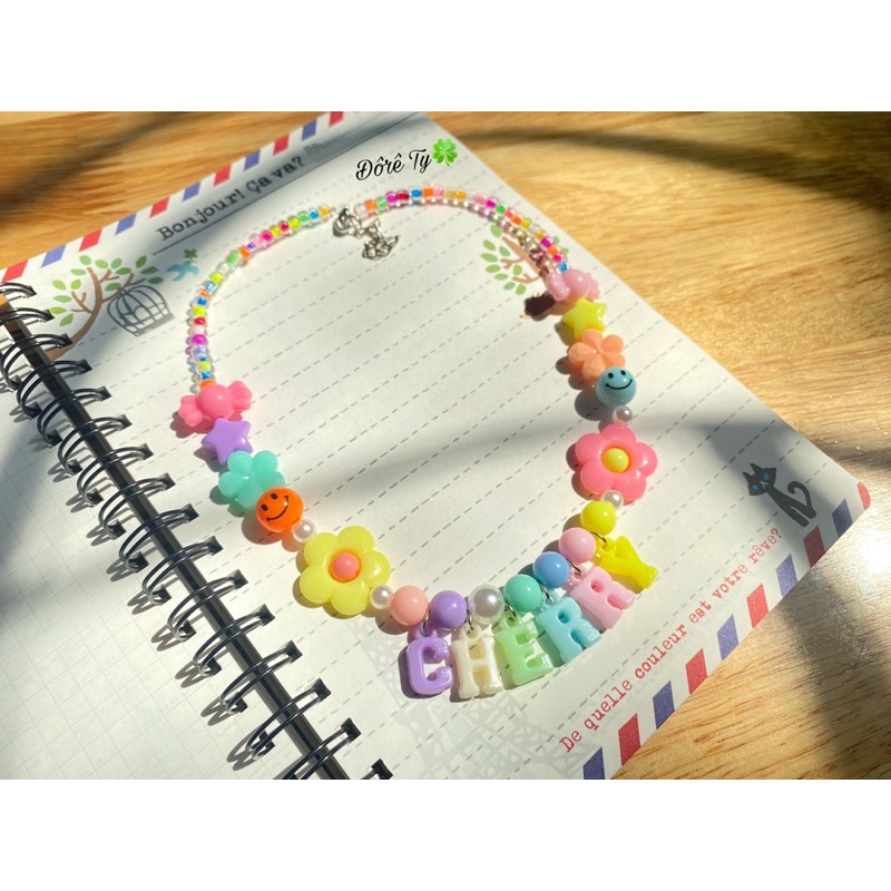 Vòng cổ gắn tên theo yêu cầu, siêu xinh, ảnh thật