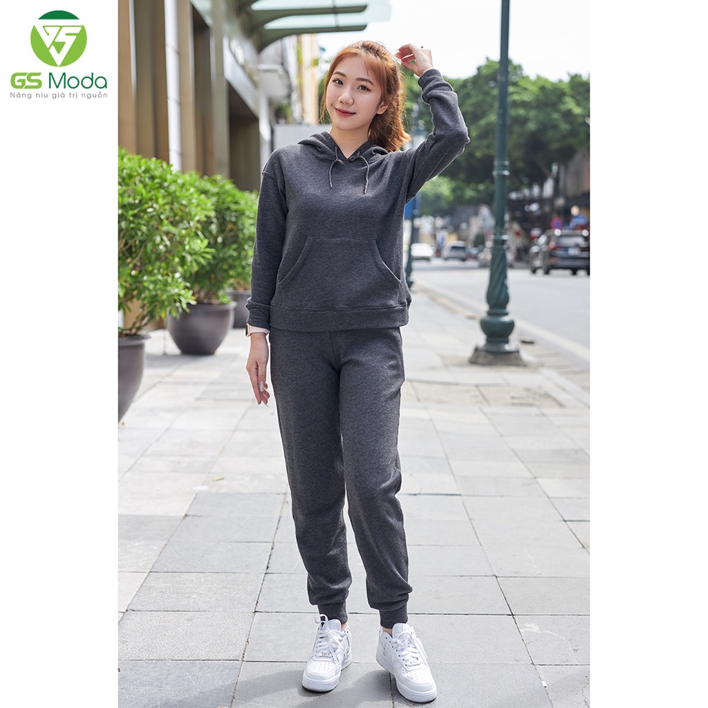 Bộ hoodie nỉ nữ GS Moda, áo hoodie phối quần jogger thời trang, 5 màu, đủ size  2110001L | BigBuy360 - bigbuy360.vn