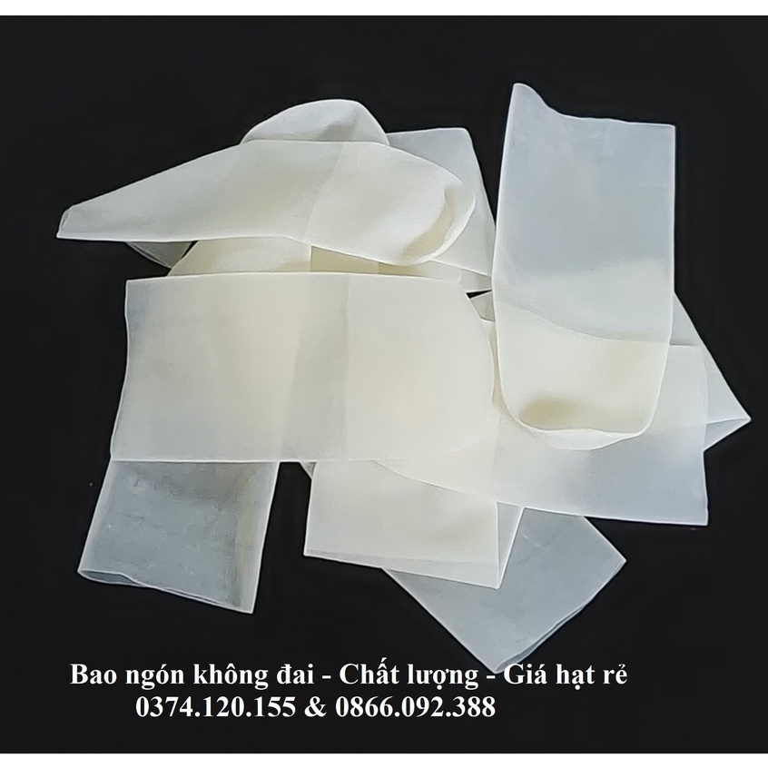 ( SET 900c )Bao ngón tay cao su không đai Size S, M màu trắng chống tĩnh điện ứng dụng trong phòng sạch,Spa thẩm mỹ