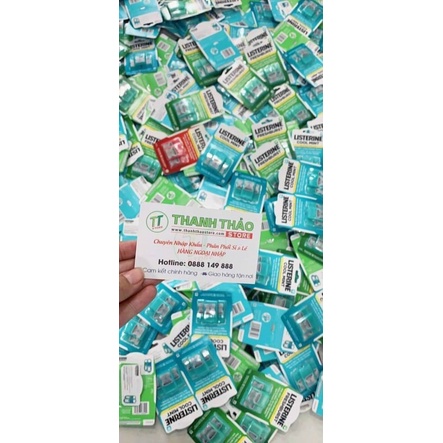 Ngậm thơm miệng Listerine Cool Mint set 3 hương Bạc hà