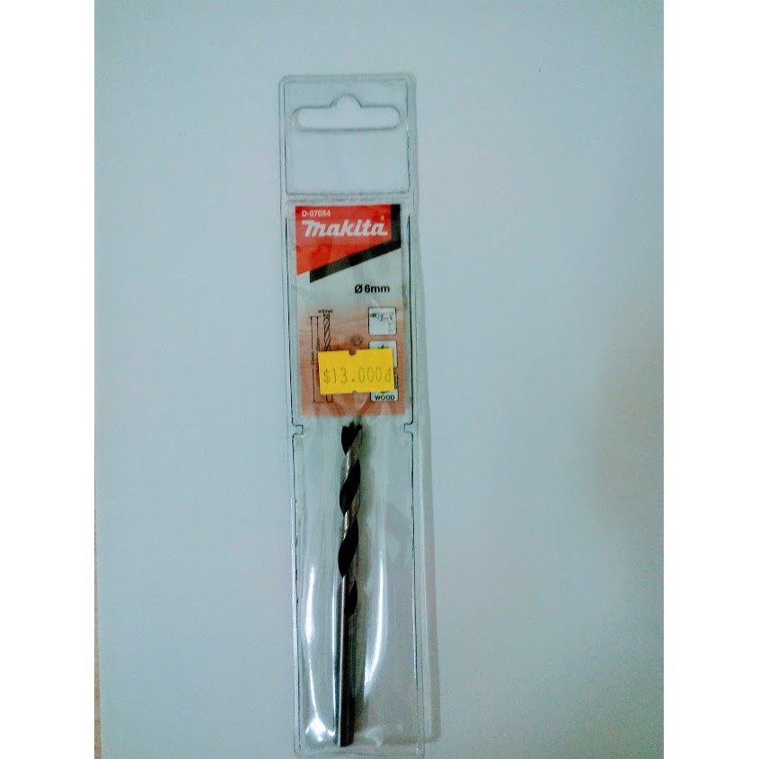 Mũi khoan Gỗ cao cấp Ø6mm Makita D-07054