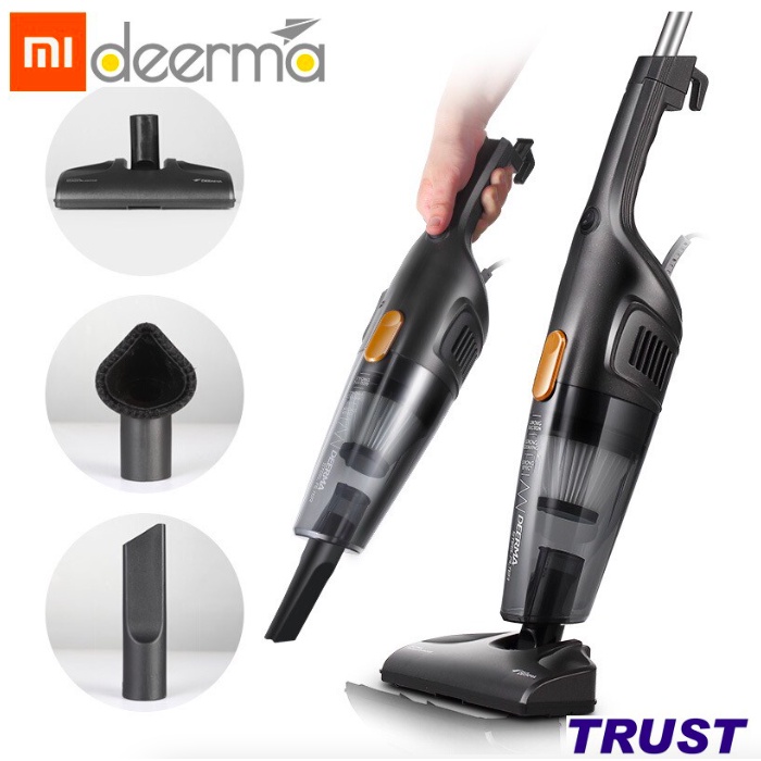 Máy hút bụi cầm tay Xiaomi Deerma 118C (Xanh) / 115C ( Đen) gia đình gia dụng 3 in1 đa năng - Hàng Chính Hãng