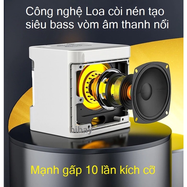 Loa Karaoke mini YS-YOSD 203/207 Kèm 2 Micro Không Dây Hát Siêu Hay