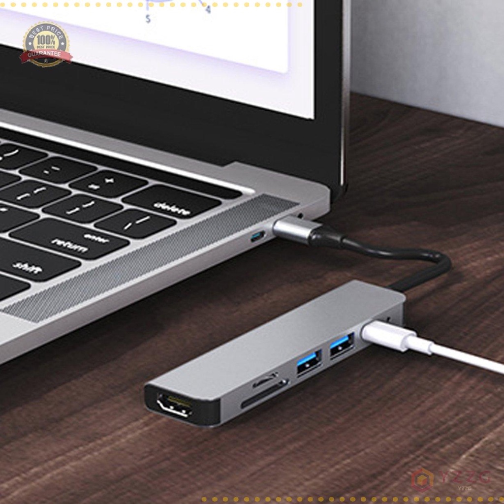 Bộ chia cổng type C 4K USB 2.0/3.0 HDMI cho Apple Macbook