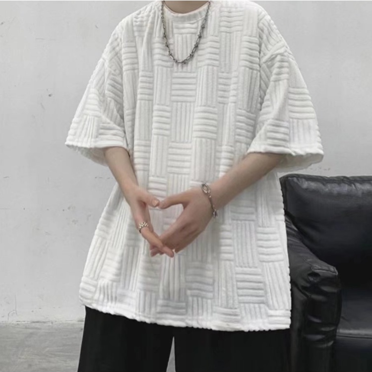 Áo Thun Nam Tay Ngắn Dáng Rộng Màu Trơn Phong Cách Hàn Quốc Thời Trang Cho fashion bigsize áo thun kiểu nữ simple unisex áo phông nam