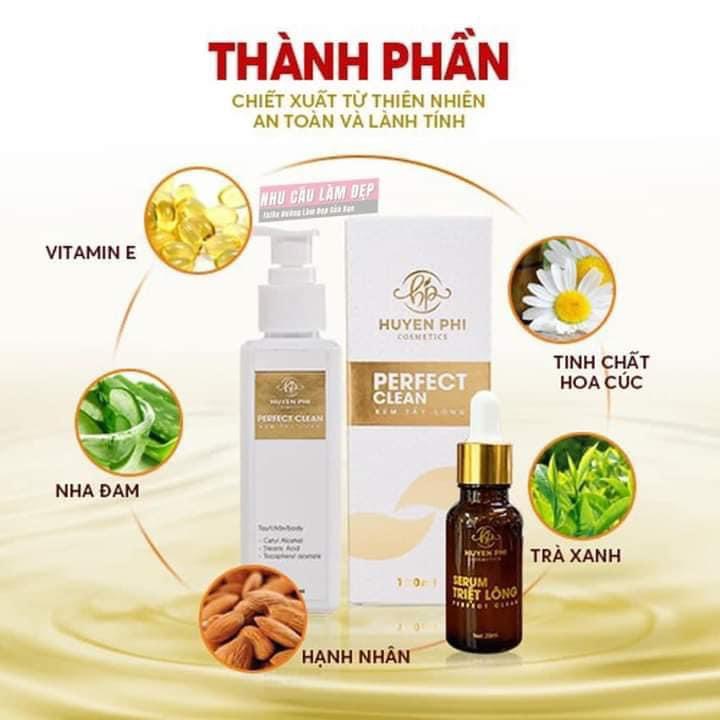 Kem Tẩy Lông Huyền Phi Chính Hãng Tặng Kèm Serum Triệt Lông