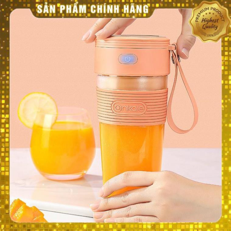 Máy xay sinh tố cầm tay 300ml G0309 Sạc USB ép trái cây mini kiêm cốc uống có tay xách dễ dàng vệ sinh CHIP SHOP