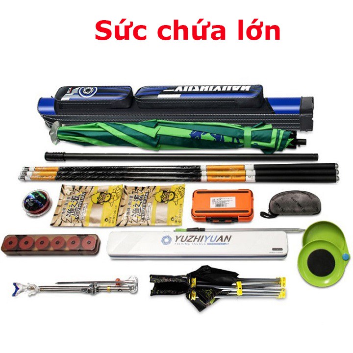 Túi Đựng Cần Câu Cá 2 Ngăn Dạng Cứng Dài 1m25 Có Chân Đứng Chuyên Dụng TDC7 đồ câu FISHING_HD