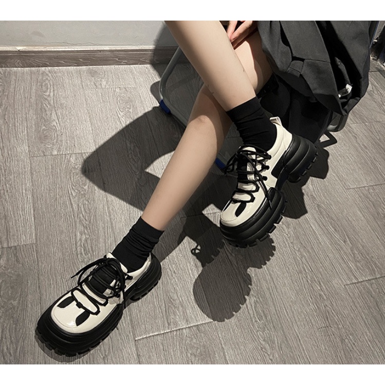 - Giày da nữ giày oxford cách điệu tăng chiều cao 7 cm độc quyền jinxstoregirls phong cách HQ